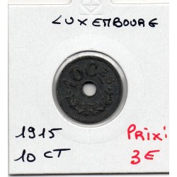 Luxembourg 10 centimes 1915 TTB+, KM 28 pièce de monnaie