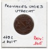 Provinces Unies Utrecht 1 Duit 1792 Sup-, KM 91 pièce de monnaie