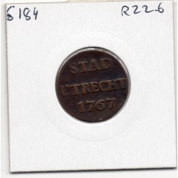 Provinces Unies Utrecht 1 Duit 1767 TTB-, KM 91 pièce de monnaie