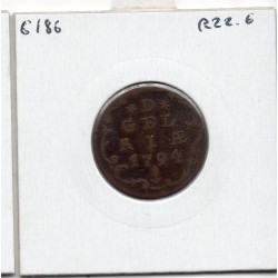 Provinces Unies Gelderland 1 Duit 1794 TB, KM 108 pièce de monnaie