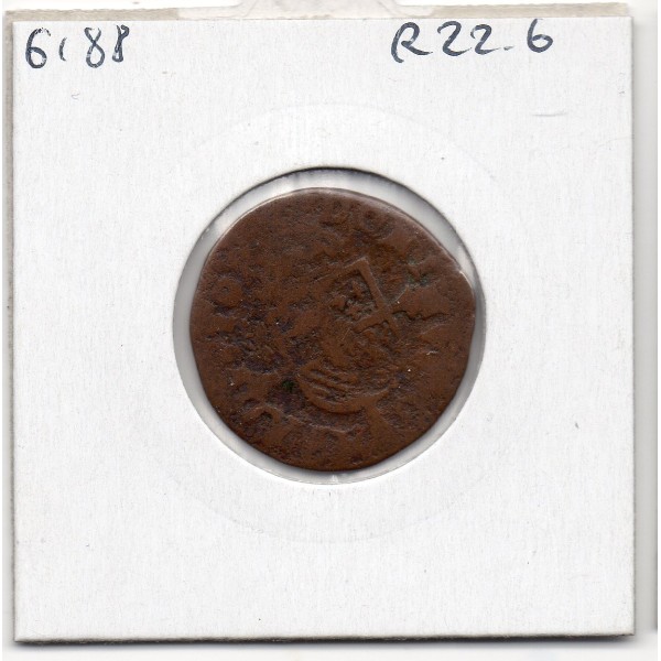 Pays-Bas Espagnols Brabant double courte 1571-1579 MaastrichtMain B, pièce de monnaie