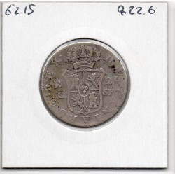Espagne 2 reales 1814 C SF B, KM 464 pièce de monnaie