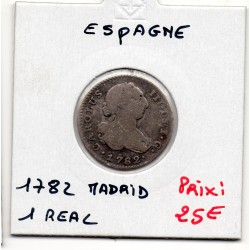 Espagne 1 real 1782 M Madrid TB, KM 411 pièce de monnaie
