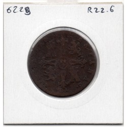 Espagne 8 maravedis 1823 J Jubia, KM 501 pièce de monnaie