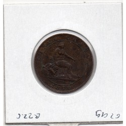 Espagne 5 centimos 1870 Sup-, KM 662 pièce de monnaie
