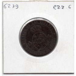 Espagne 2 1/2 centimos 1868 TB, KM 634.1 pièce de monnaie