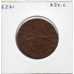 Espagne 8 maravedis 1823 J Jubia TTB+, KM 501 pièce de monnaie