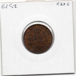 Espagne 10 centimos 1863 Sup, KM 603 pièce de monnaie