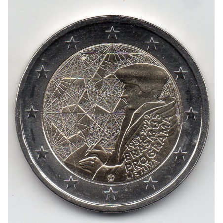 2 euros commémorative Lituanie 2022 Erasmus pièce de monnaie euro