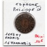 Espagne Philippe IV 16 maravedis 1663 My Madrid TB- KM 172.5 pièce de monnaie