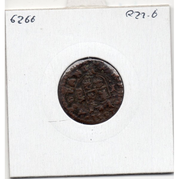 Espagne Philippe IV 8 maravedis 1661 MDT Madrid TB KM 171.5 pièce de monnaie