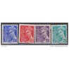 Timbre France Yvert No 546-549 Type Mercure