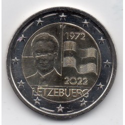 2 euro commémorative Luxembourg 2022 50 ans Drapeau piece de monnaie €