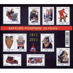 Timbre France Yvert No 4582-4591 Brigade des sapeurs pompiers de Paris