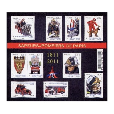 Timbre France Yvert No 4582-4591 Brigade des sapeurs pompiers de Paris