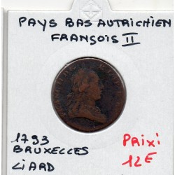 Pays-Bas Autrichiens Liard 1793 Bruxelles TB, KM 56 pièce de monnaie