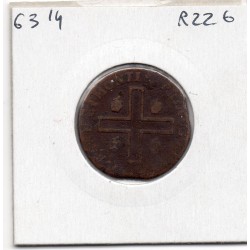 Italie Sardaigne 3 Cagliaresi 1724 B, KM 5 pièce de monnaie