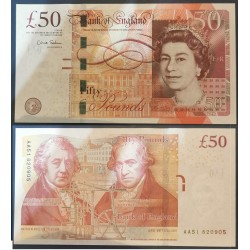 Grande Bretagne Pick N°393a, Billet de banque de 50 livres 2012