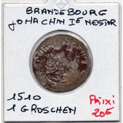 Brandebourg Groschen 1510 TB- Joachim 1er Nestor pièce de monnaie