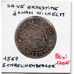 Saxe Ernestine Johan Wilhelm Screnckenberger 1567 TTB pièce de monnaie