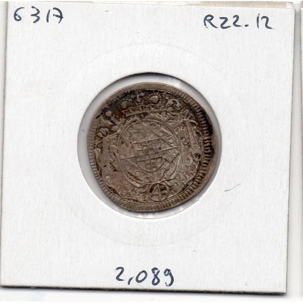 Wurtzbourg 4 kreuzer 1748 TTB+ KM 321 pièce de monnaie