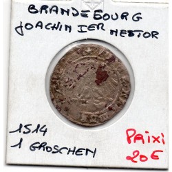 Brandebourg Groschen 1514 TB- Joachim 1er Nestor pièce de monnaie