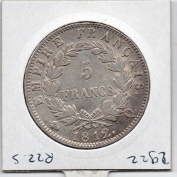 5 francs Napoléon 1er 1812 Q Perpignan Sup-, France pièce de monnaie