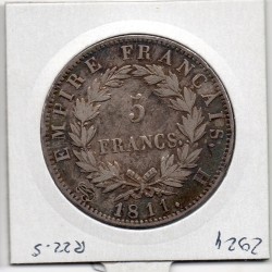 5 francs Napoléon 1er 1811 H La Rochelle TTB+, France pièce de monnaie