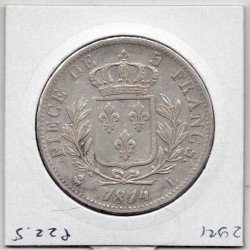 5 francs Louis XVIII 1814 L Bayonne Sup, France pièce de monnaie