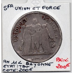 5 francs Union et Force An...