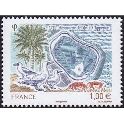 Timbre France  Yvert No 4611 Découverte de l'ile de Clipperton