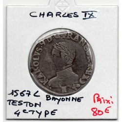 Teston 4ème type Charles IX...