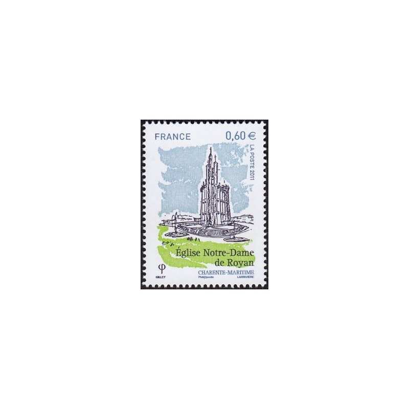 Timbre France  Yvert No 4613 Eglise Notre Dame de Royan