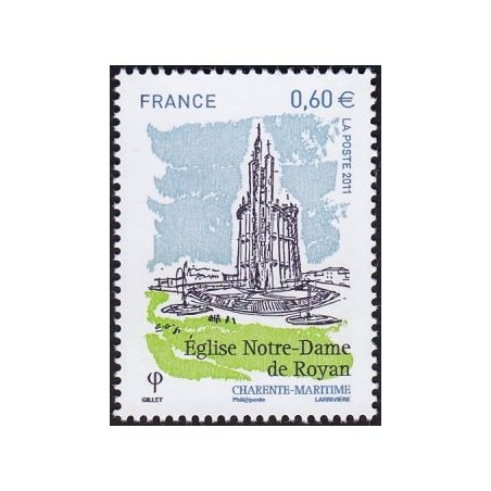 Timbre France  Yvert No 4613 Eglise Notre Dame de Royan