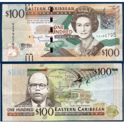 Caraïbes de l'est Pick N°51 TTB Billet de banque de 100 dollars 2008
