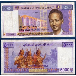 Djibouti Pick N°44 TB, Billet de banque de 5000 Francs 2002