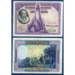 Espagne Pick N°76a Sup, Billet de banque de 100 pesetas 1928