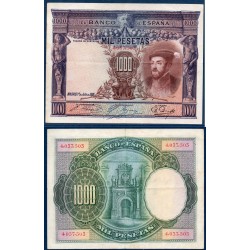 Espagne Pick N°70c TTB, Billet de banque de 1000 pesetas 1925