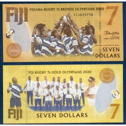 Fidji Pick N°122, Billet de banque de 7 Dollars 2022