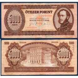 Hongrie Pick N°177d TB ecrit, Billet de banque de 5000 Forint 1995