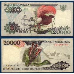 Indonésie Pick N°135b TB, Billet de banque de 20000 Rupiah 1996
