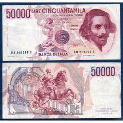 Italie Pick N°113a, TB Billet de banque de 50000 Lire 1984