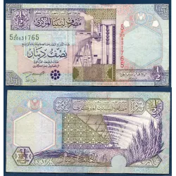Libye Pick N°63 TTB, Billet de banque de 1/2 dinar 2002
