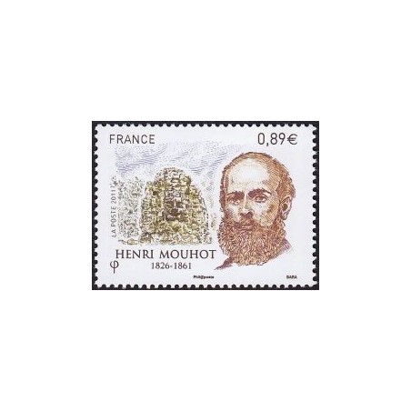 Timbre France Yvert No 4629 Henri Mouhot