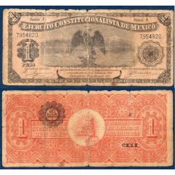 Mexique Pick N°S523a, Billet de Banque de 1 peso 1914