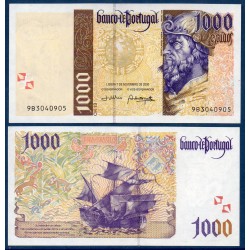 Portugal Pick N°188d, Billet de banque de 1000 Escudos 2000