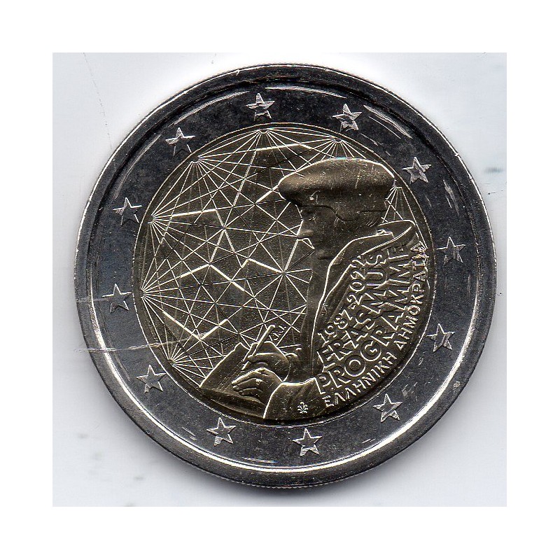 2 euros commémorative Grece 2022 Erasmus pièce de monnaie euro