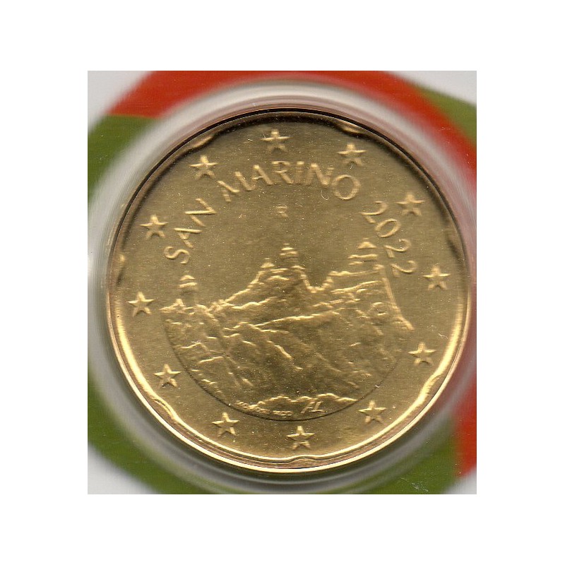 Pièce 20 centimes BU Saint-Marin 2022