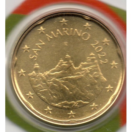 Pièce 20 centimes BU Saint-Marin 2022