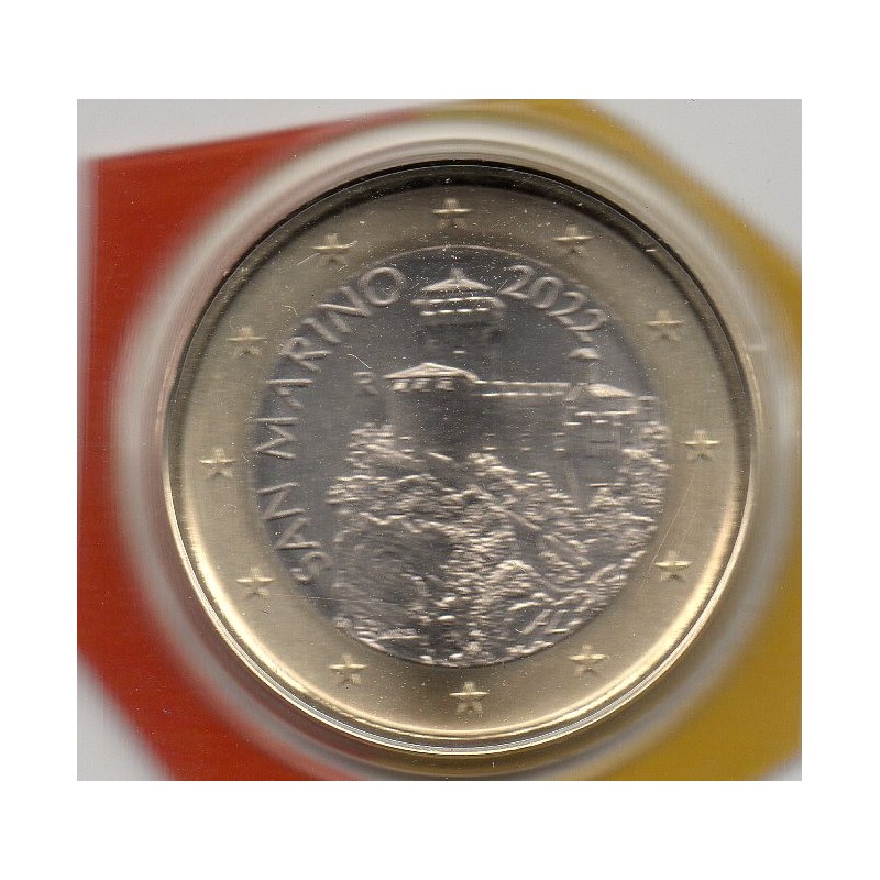 Pièce 1 euro BU Saint-Marin 2022